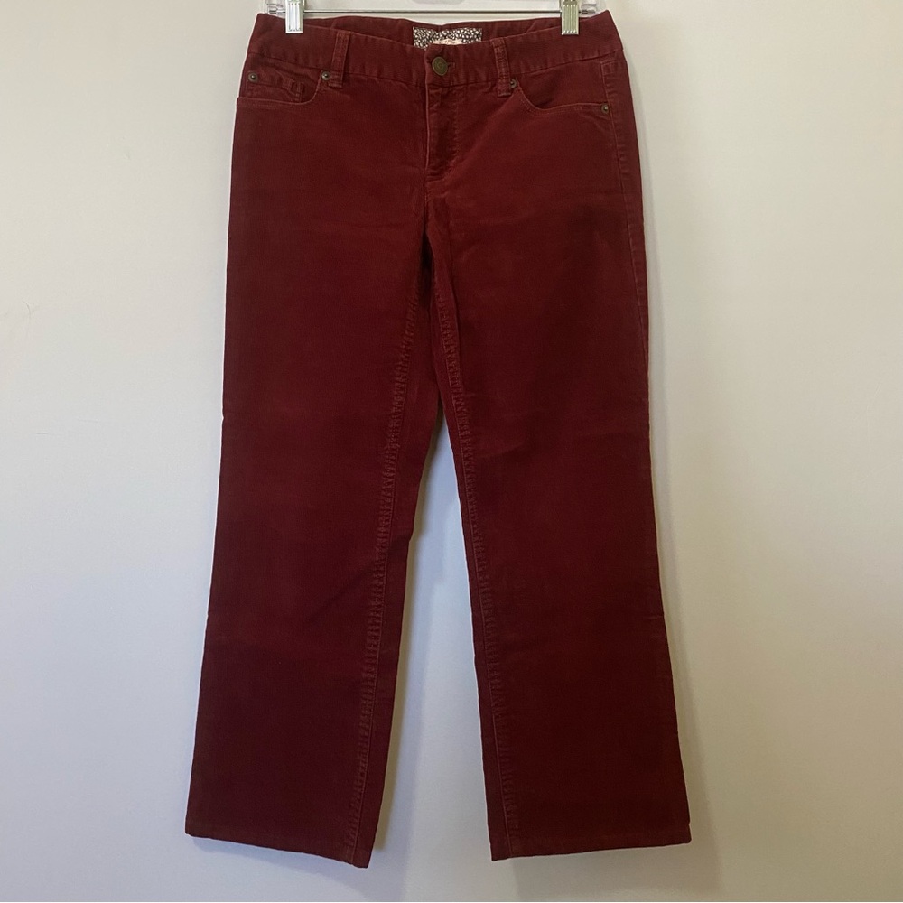 J Crew Bootcut Maroon corduroy 2 Short